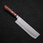 Nakiri VG-1 Tsuchime Western Mahogany Handle 165mm-[Musashi]-[Japanese-Kitchen-Knives]