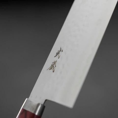 Nakiri VG-1 Tsuchime Western Red Mahogany Handle 165mm-[Musashi]-[Japanese-Kitchen-Knives]