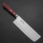 Nakiri VG-1 Tsuchime Western Red Mahogany Handle 165mm-[Musashi]-[Japanese-Kitchen-Knives]