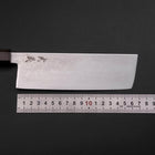 Nakiri VG-10 Damascus Ashwood Handle 170mm (6.7”)-[Musashi]-[Japanese-Kitchen-Knives]