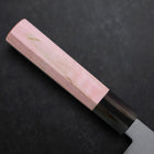 Nakiri VG-10 Damascus Buffalo Light Pink Maple Handle 170mm-[Musashi]-[Japanese-Kitchen-Knives]