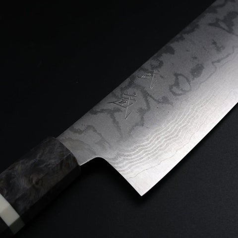 Nakiri VG-10 Damascus Maple Handle 165mm (6.5”)-[Musashi]-[Japanese-Kitchen-Knives]