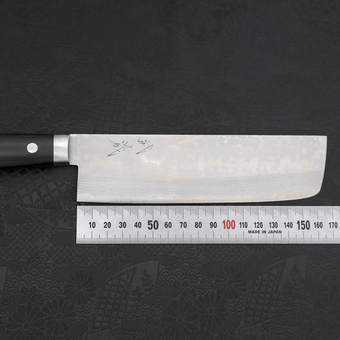 Nakiri VG-10 Damascus Western Black Handle 165mm-[Musashi]-[Japanese-Kitchen-Knives]