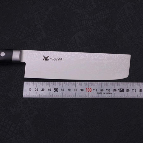 Nakiri VG-10 Damascus Western Handle 165mm-[Musashi]-[Japanese-Kitchen-Knives]