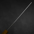 Nakiri VG-10 Damascus Yellow-Brown Birch Handle 170mm-[Musashi]-[Japanese-Kitchen-Knives]