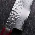 Nakiri VG-10 Tsuchime Damascus Pakka Handle 165mm (6.5”)-[Musashi]-[Japanese-Kitchen-Knives]