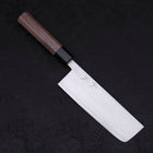 Nakiri VG-10 Tsuchime Damascus Walnut Handle 165mm-[Musashi]-[Japanese-Kitchen-Knives]