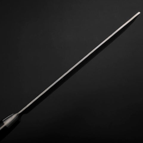 Nakiri VG-10 Tsuchime Damascus Western Black Handle 165mm (6.5”)-[Musashi]-[Japanese-Kitchen-Knives]