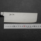 Nakiri VG-10 Tsuchime Damascus Western Blue Handle 165mm-[Musashi]-[Japanese-Kitchen-Knives]
