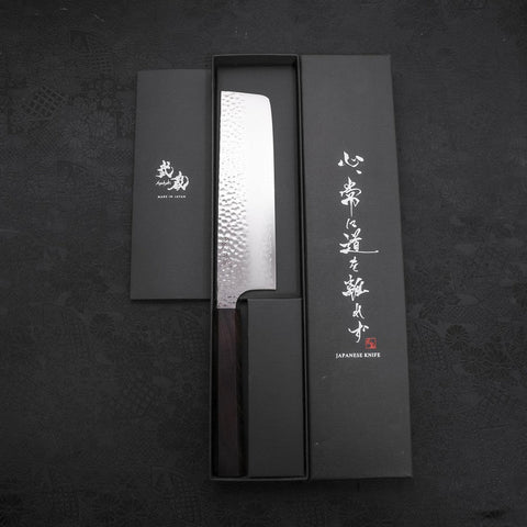 Nakiri VG-10 Tsuchime Ebony Handle 165mm-[Musashi]-[Japanese-Kitchen-Knives]