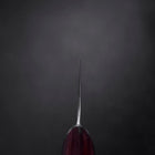 Nakiri VG-10 Tsuchime Oval Red Handle 180mm-[Musashi]-[Japanese-Kitchen-Knives]