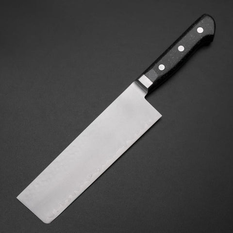 Nakiri VG-5 Tsuchime Western Black Marble Handle 170mm (6.7”)-[Musashi]-[Japanese-Kitchen-Knives]