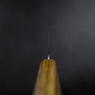 Nakiri White Steel #1 Stainless Clad Polished Oak Handle 165mm (6.5”)-[Musashi]-[Japanese-Kitchen-Knives]