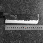 Nakiri White Steel #2 Kurouchi Buffalo Bubinga Handle 165mm (6.5”)-[Musashi]-[Japanese-Kitchen-Knives]