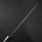 Nakiri White Steel #2 Kurouchi Chokin Ukiyo-E Buffalo Ebony Handle 165mm (6.5”)-[Musashi]-[Japanese-Kitchen-Knives]