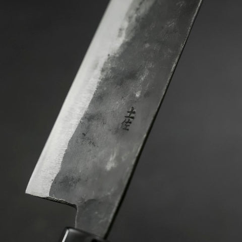 Nakiri White Steel #2 Kurouchi Magnolia Handle 165mm (6.5”)-[Musashi]-[Japanese-Kitchen-Knives]