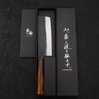 Nakiri White Steel #2 Kurouchi Sumi Urushi Handle 165mm (6.5”)-[Musashi]-[Japanese-Kitchen-Knives]
