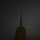 Nakiri White Steel #2 Kurouchi Yaki Urushi Handle 135mm (5.3”)-[Musashi]-[Japanese-Kitchen-Knives]
