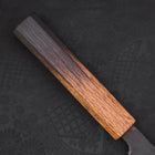Nakiri White Steel #2 Kurouchi Yaki Urushi Handle 165mm (6.5”)-[Musashi]-[Japanese-Kitchen-Knives]