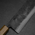 Nakiri White Steel #2 Kurouchi Yaki Urushi Handle 165mm-[Musashi]-[Japanese-Kitchen-Knives]