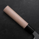Nakiri White Steel #1 Polished Buffalo Magnolia Handle 165mm-[Musashi]-[Japanese-Kitchen-Knives]
