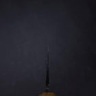 Nakiri White Steel #2 Kurouchi Damascus Yaki Urushi Handle 165mm-[Musashi]-[Japanese-Kitchen-Knives]
