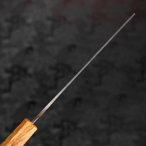 Nakiri White Steel #2 Kurouchi Oak Handle 165mm-[Musashi]-[Japanese-Kitchen-Knives]
