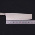 Nakiri Knife VG-5 Polished Western Handle 180mm-[Musashi]-[Japanese-Kitchen-Knives]