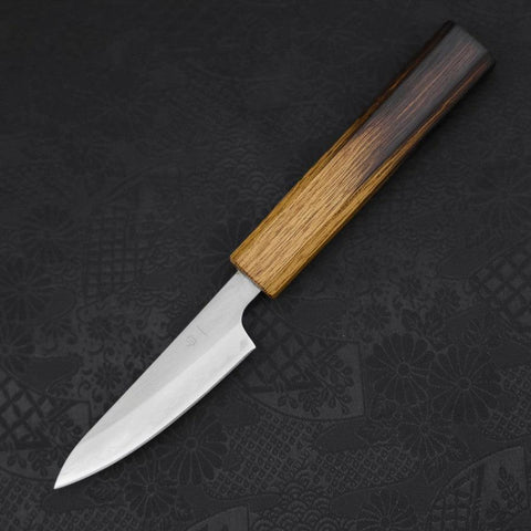 Paring White Steel #1 Polished Yaki Urushi Handle 80mm-[Musashi]-[Japanese-Kitchen-Knives]