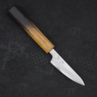 Paring White Steel #1 Polished Yaki Urushi Handle 80mm-[Musashi]-[Japanese-Kitchen-Knives]