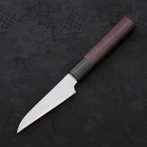 Peeling Knife VG-10 Damascus Shitan Handle 90mm-[Musashi]-[Japanese-Kitchen-Knives]