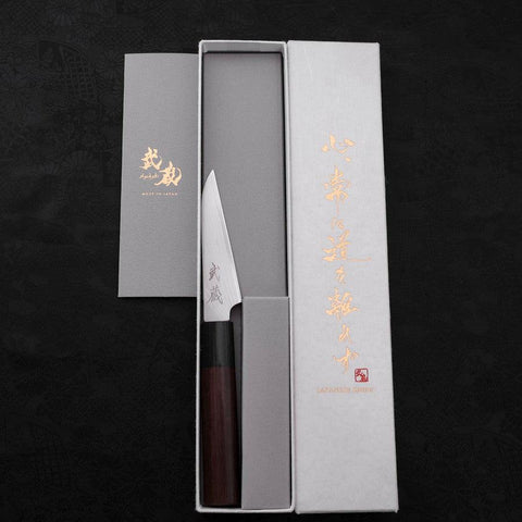 Peeling Knife VG-10 Damascus Shitan Handle 90mm-[Musashi]-[Japanese-Kitchen-Knives]