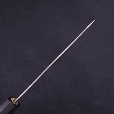 Petty AUS-10 Nashiji Damascus Buffalo Magnolia Handle 135mm-[Musashi]-[Japanese-Kitchen-Knives]