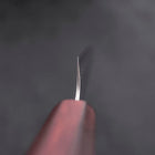 Petty AUS-10 Nashiji Damascus Urushi Purple Handle 135mm-[Musashi]-[Japanese-Kitchen-Knives]