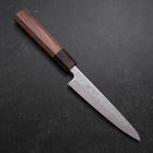 Petty AUS-10 Polished Nashiji Damascus Walnut Handle 135mm-[Musashi]-[Japanese-Kitchen-Knives]