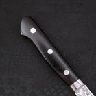 Petty AUS-10 Tsuchime Damascus Western Black Handle 135mm (5.3”)-[Musashi]-[Japanese-Kitchen-Knives]