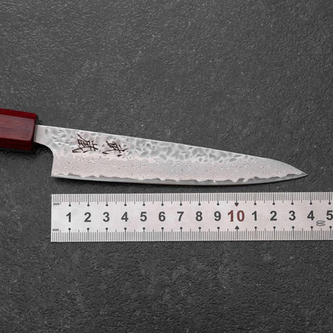 Petty AUS-10 Tsuchime Walnut Handle 135mm-[Musashi]-[Japanese-Kitchen-Knives]