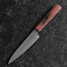 Petty AUS-8 Tsuchime Mahogany Handle 135mm-[Musashi]-[Japanese-Kitchen-Knives]
