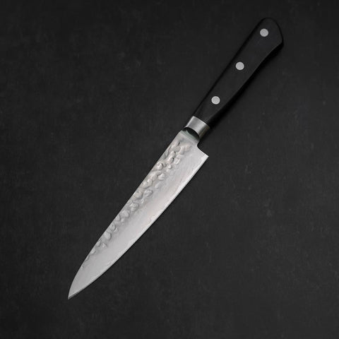 Petty AUS-8 Tsuchime Western Black Handle 135mm-[Musashi]-[Japanese-Kitchen-Knives]