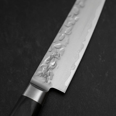 Petty AUS-8 Tsuchime Western Black Handle 135mm-[Musashi]-[Japanese-Kitchen-Knives]
