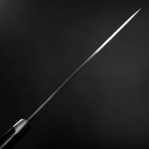 Petty AUS-8 Tsuchime Western Black Handle 135mm-[Musashi]-[Japanese-Kitchen-Knives]