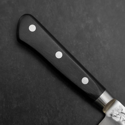 Petty AUS-8 Tsuchime Western Black Handle 135mm-[Musashi]-[Japanese-Kitchen-Knives]