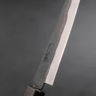 Petty Blue Steel #1 Stainless Clad Kurouchi Black Dark Blue Urushi Handle 150mm (5.9”)-[Musashi]-[Japanese-Kitchen-Knives]