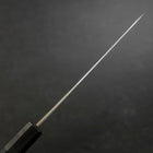 Petty Blue Steel #1 Stainless Clad Kurouchi Black Dark Blue Urushi Handle 150mm (5.9”)-[Musashi]-[Japanese-Kitchen-Knives]