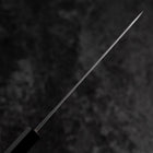 Petty Blue Steel #1 Stainless Clad Kurouchi Buffalo Ebony Handle 150mm (5.9”)-[Musashi]-[Japanese-Kitchen-Knives]