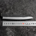 Petty Blue Steel #1 Stainless Clad Kurouchi Buffalo Ebony Handle 150mm-[Musashi]-[Japanese-Kitchen-Knives]