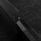 Petty Blue Steel #1 Stainless Clad Polished Black Urushi Handle 150mm (5.9”)-[Musashi]-[Japanese-Kitchen-Knives]