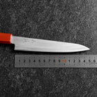 Petty Blue Steel #1 Stainless Clad Polished Red Black Urushi Handle 150mm (5.9”)-[Musashi]-[Japanese-Kitchen-Knives]