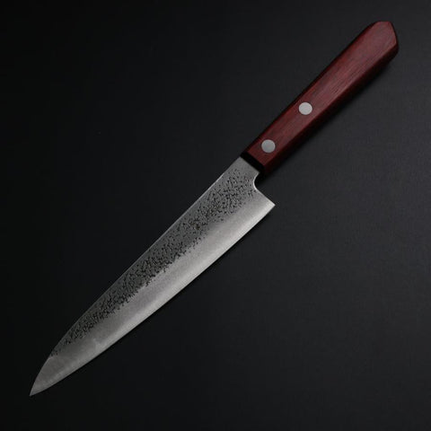 Petty Blue Super Nashiji Red Western Handle 150mm (5.9”)-[Musashi]-[Japanese-Kitchen-Knives]
