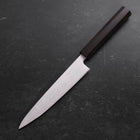 Petty Blue Super Polished Ebony Handle 150mm-[Musashi]-[Japanese-Kitchen-Knives]